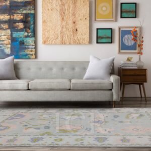 Lavender Mist Vintage Oushak Rug