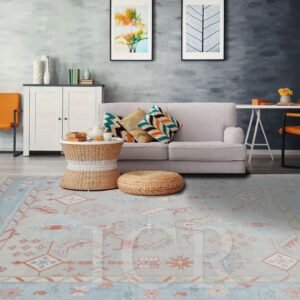 The Slate Snowflake Vintage Tribal Rug