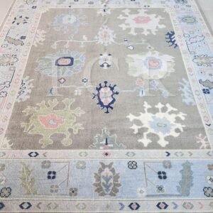 Avalon Pastel Medallion Grey Rug