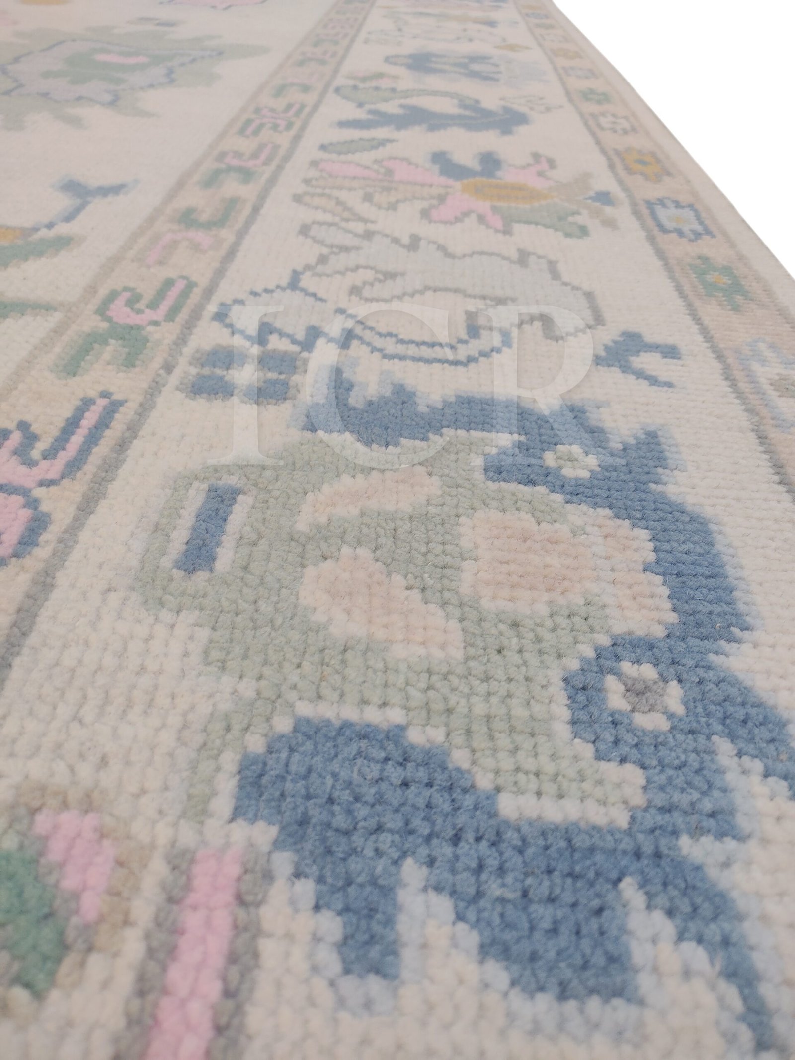 Whimsical Blossom Vintage Area Rug in Ivory & Pink - Image 7