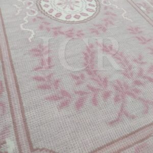 Versailles Bow & Rosette Pastel Pink Rug