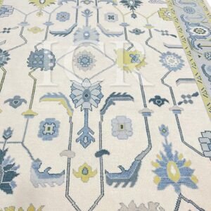 Sapphire & Citrus Oushak Style Rug