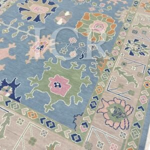 Capri Sky Vintage Oushak Rug