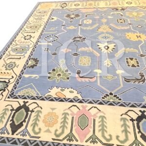 Sultanate Diamond Medallion Blue Rug