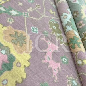 Sultanate Modern Persian Rug in Mauve & Chartreuse