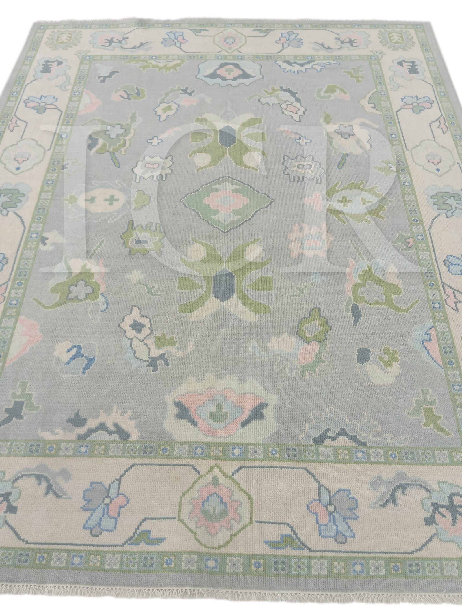 Sage Blossom Heritage Handcrafted Rug - Image 4